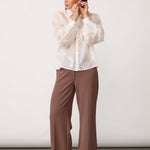 NovinCC Emb LS Shirt - Off white - Co'couture