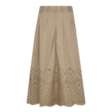 PoppyCC Pleat Scallop Skirt - Mushroom - Co'couture