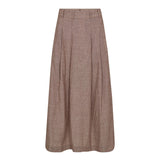 JihoCC Anya Pleat Skirt - Brown