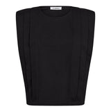 ZelliCC Padded Pleat Top - Black - Co'couture