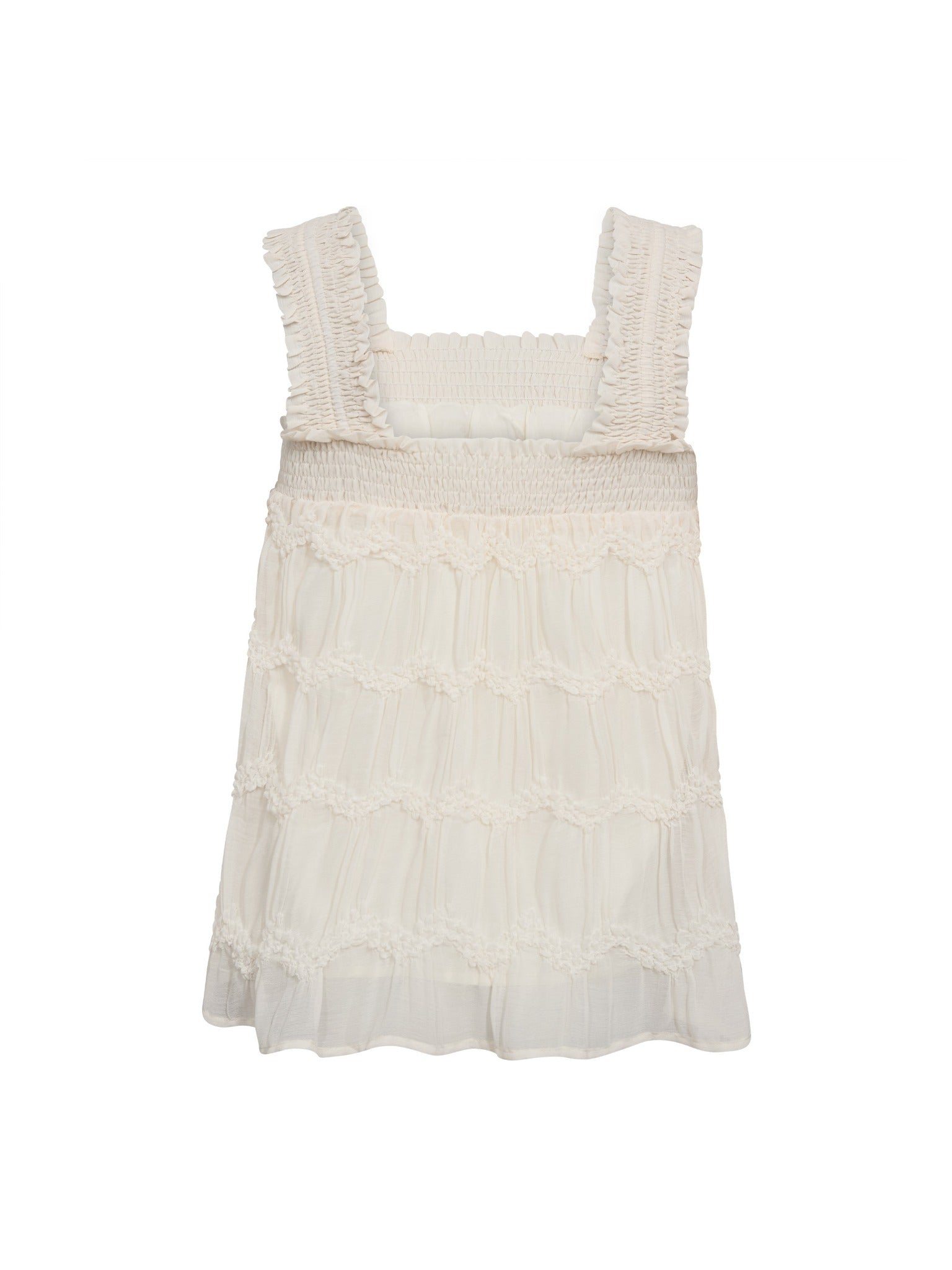 JerryCC Smock Strap Top - Off white - Co'couture