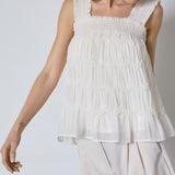 JerryCC Smock Strap Top - Off white - Co'couture