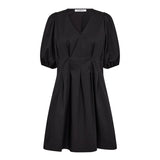 PoppyCC Pleat Crop Dress - Black