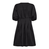 PoppyCC Pleat Crop Dress - Black