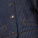 SiggaCC Stripe Jacket - Denim Blue
