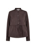 PoppyCC LS Flare Blouse - Dark Brown
