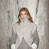 RowCC Zip Knit Vest - Grey Melange