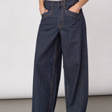 SiggaCC Stripe Pant - Denim Blue