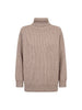RowCC Rib Padded Roll-Neck Knit - Mink
