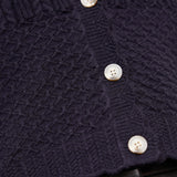 32130 RowCC Pointelle Cardigan - Navy