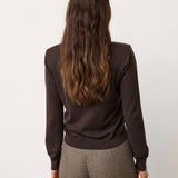 CoryCC Padded Polo Knit - Dark Brown