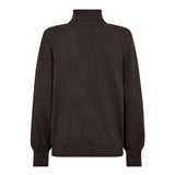 CoryCC Padded Roll-Neck Knit - Dark Brown