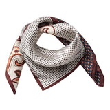 ShilaCC Silk Bandie Scarf - Brown