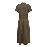 ElaraCC SS Wrap Dress - Olive