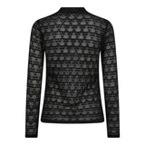 BarieCC Turtleneck Blouse - Black