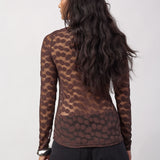 PenolaCC O-Neck Blouse - Brown