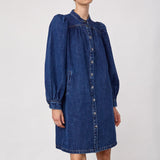 DeniceCC LS Denim Dress - Used Denim