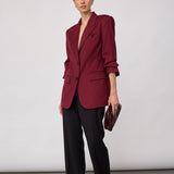 VoliCC Shoulder Blazer - Berry Red