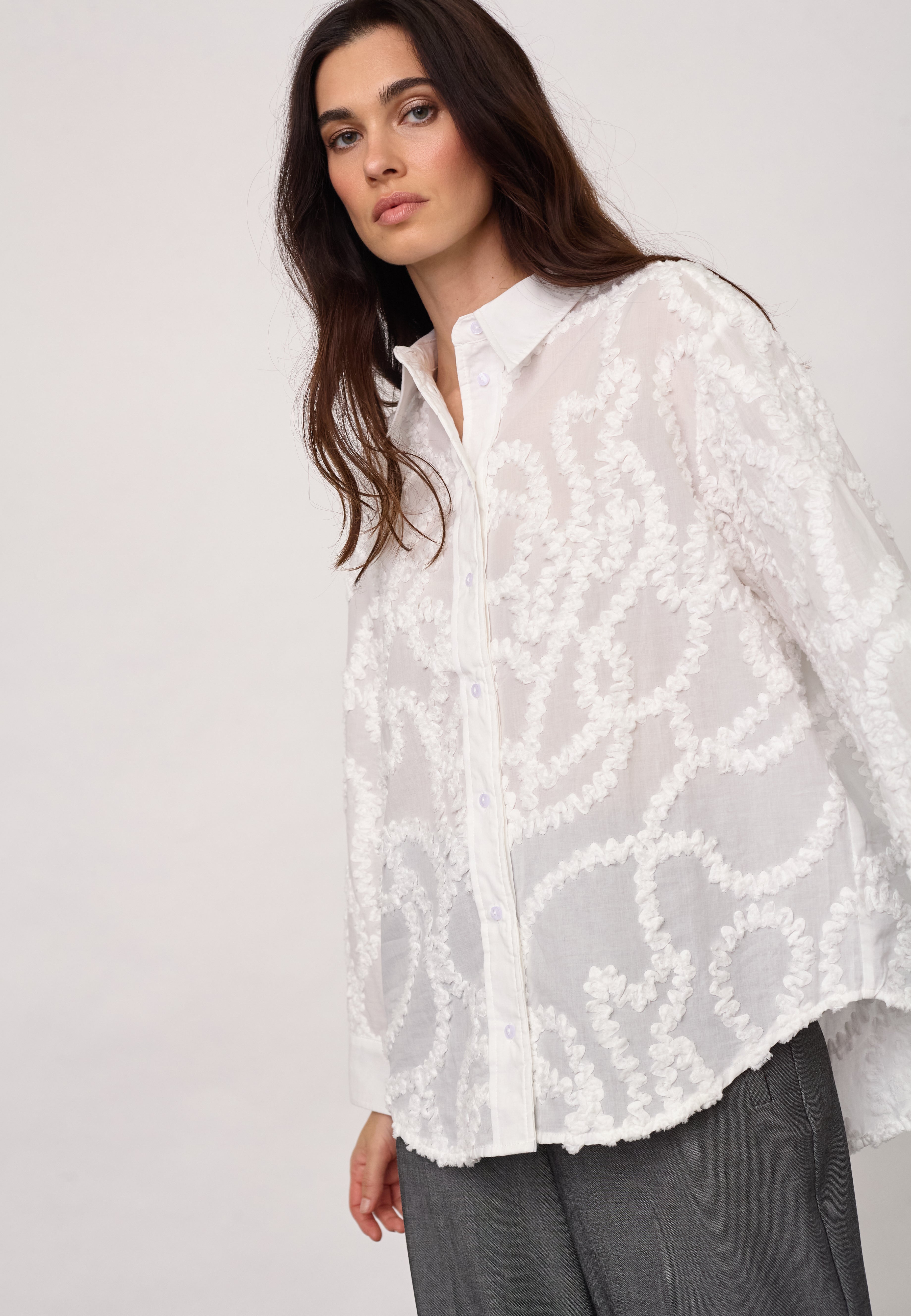 BrynnCC Structure Shirt - White - Co'couture
