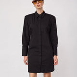 SannaCC Power Shirt Dress - Black