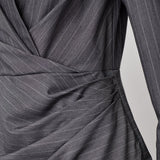 LyviaCC Pin Wrap Dress - Mid Grey