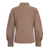 LyviaCC Asym Pin Shirt - Walnut