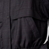 EloraCC Check Jacket - Dark Grey