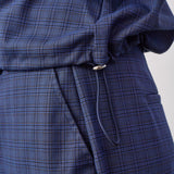 DaxterCC Check Pleat Shirt - New Blue