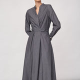 LyviaCC Maxi Wrap Dress - Mid Grey