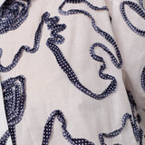 ElricCC Flower LS Shirt - Navy