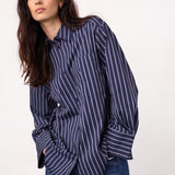 SomoCC Stripe Shirt - Navy
