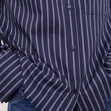 SomoCC Stripe Shirt - Navy