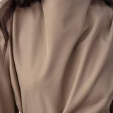 LunaCC Tie Blouse - Taupe