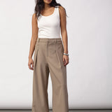 LunaCC Pleat Pant - Taupe