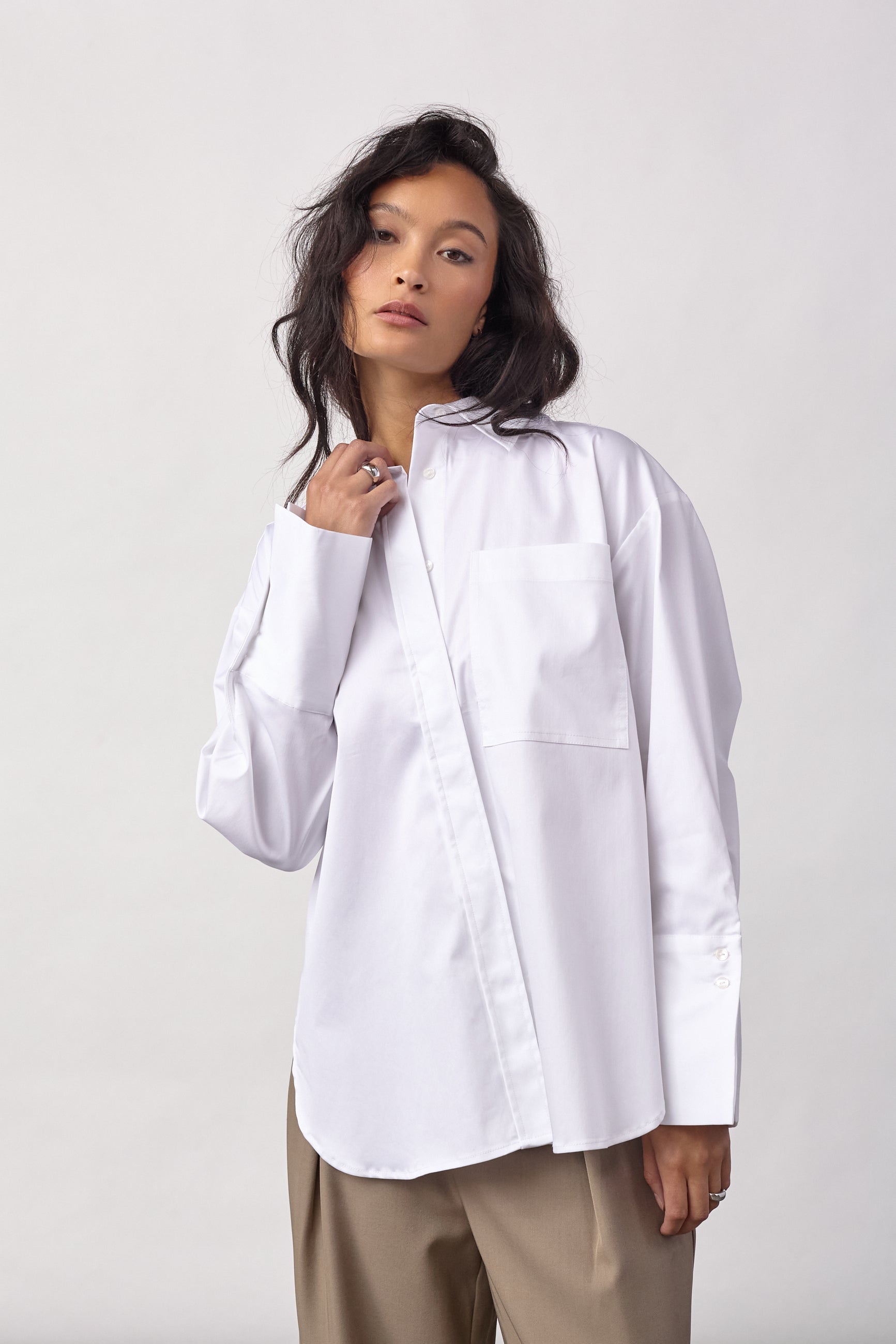 DaliaCC Oversize Shirt - White - Co'couture