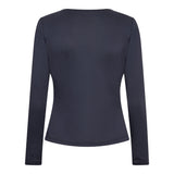 CamillaCC V-Blouse - Dusty Blue