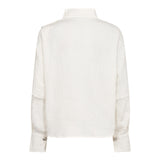 CamelloCC Asym Button Blouse - Off-White