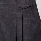 EloraCC Pocket Pleat Mini Skirt - Dark Grey