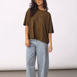 IvaraCC Flower Tee - Dusty Army