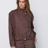 SinaCC Pin Jacket - Dark Brown