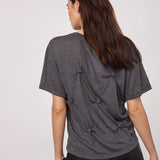 TaniaCC Knot Tee - Mid Grey