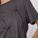 TaniaCC Knot Tee - Mid Grey