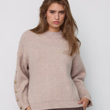 RowCC Button Sleeve Knit - Bone