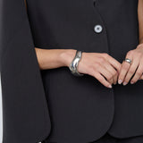 VolaCC Cape Button Blazer - Black