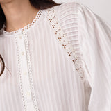 SenneCC Lace Blouse - White