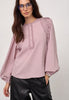 SenneCC Lace Blouse - Dusty Rose