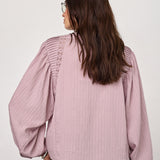SenneCC Lace Blouse - Dusty Rose