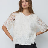 GiovannaCC SS Blouse - Off-White