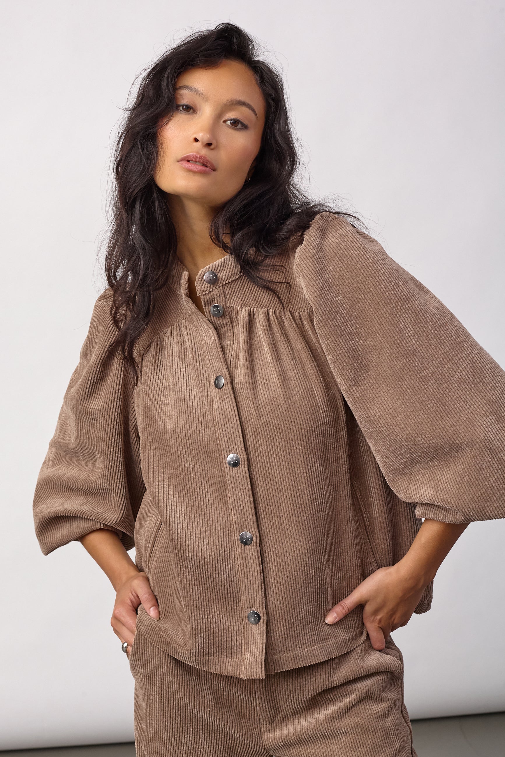 DaisyCC Cord Shirt - Walnut - Co'couture