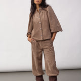 DaisyCC  Cord Shirt - Walnut